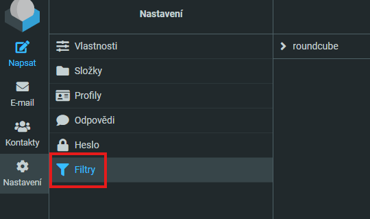 Vyberte položku Filtry
